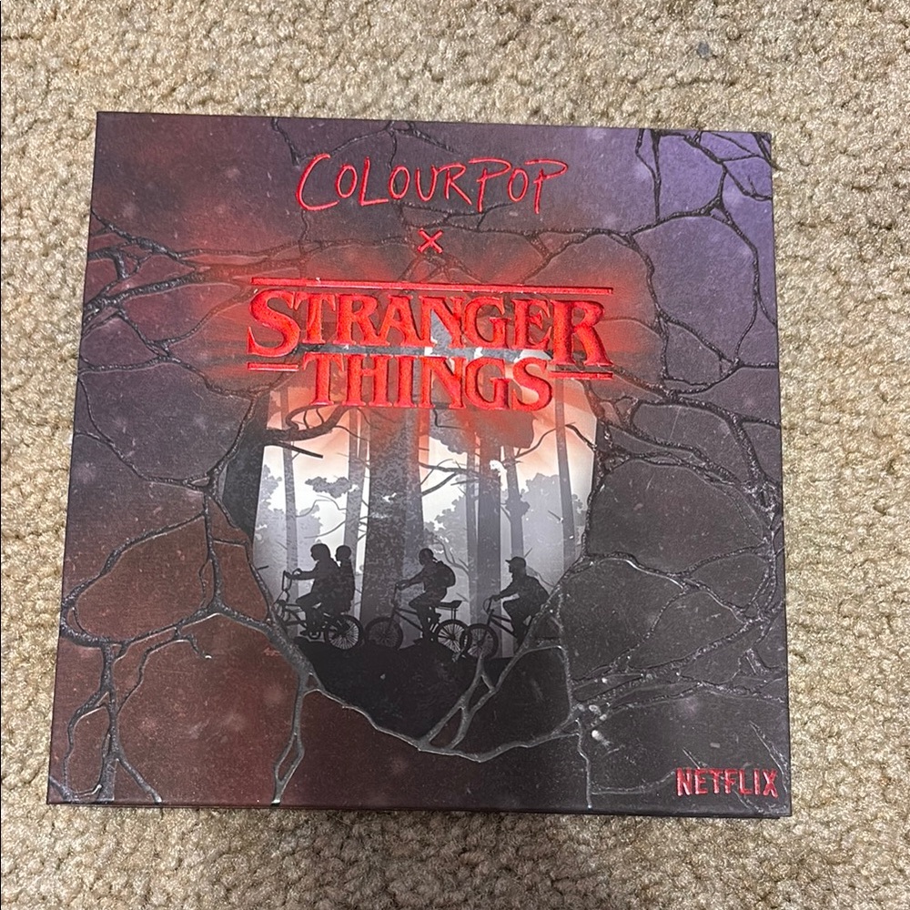 ColourPop x Stranger Things Shadow Palette - Red and Black